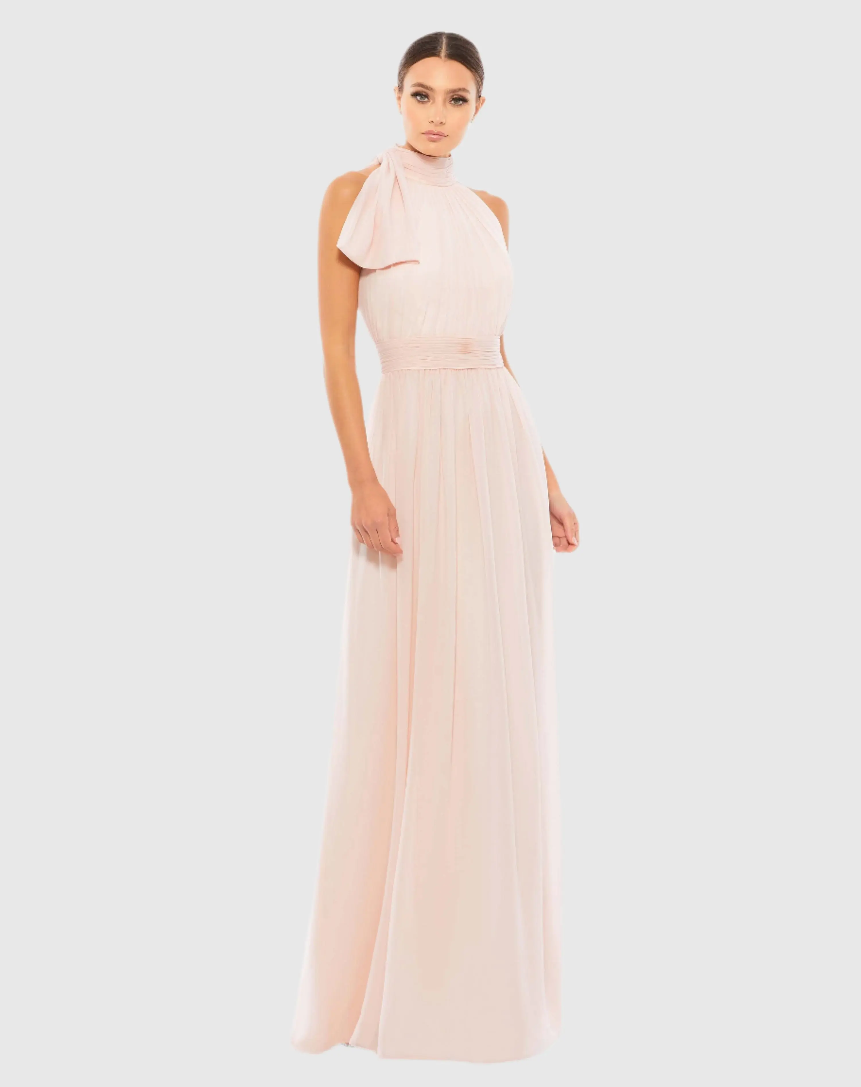 High Neck Chiffon Gown - Image 3