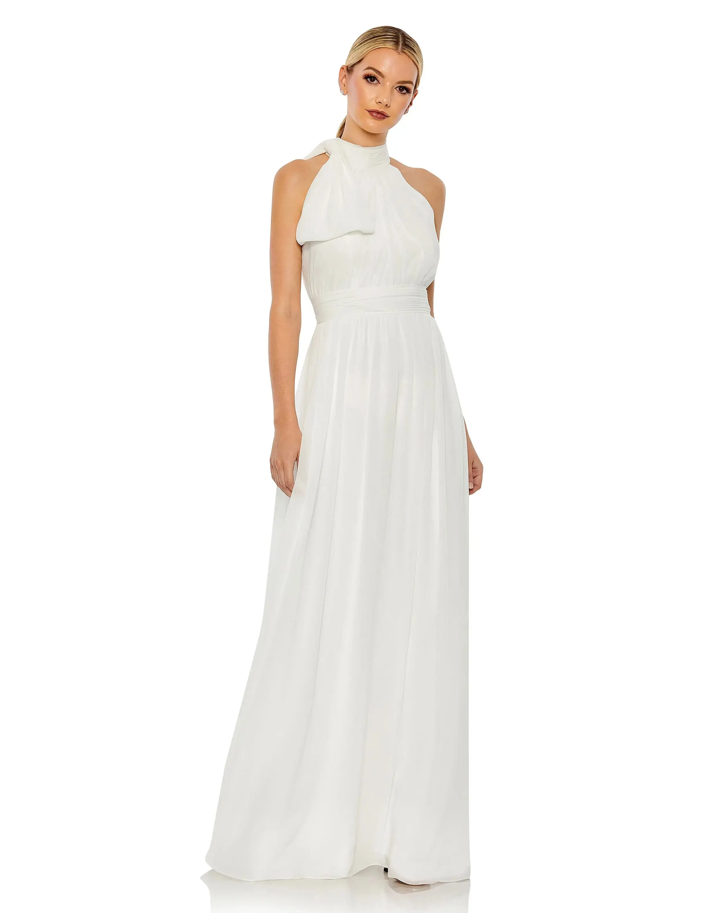 High Neck Chiffon Gown - Image 4