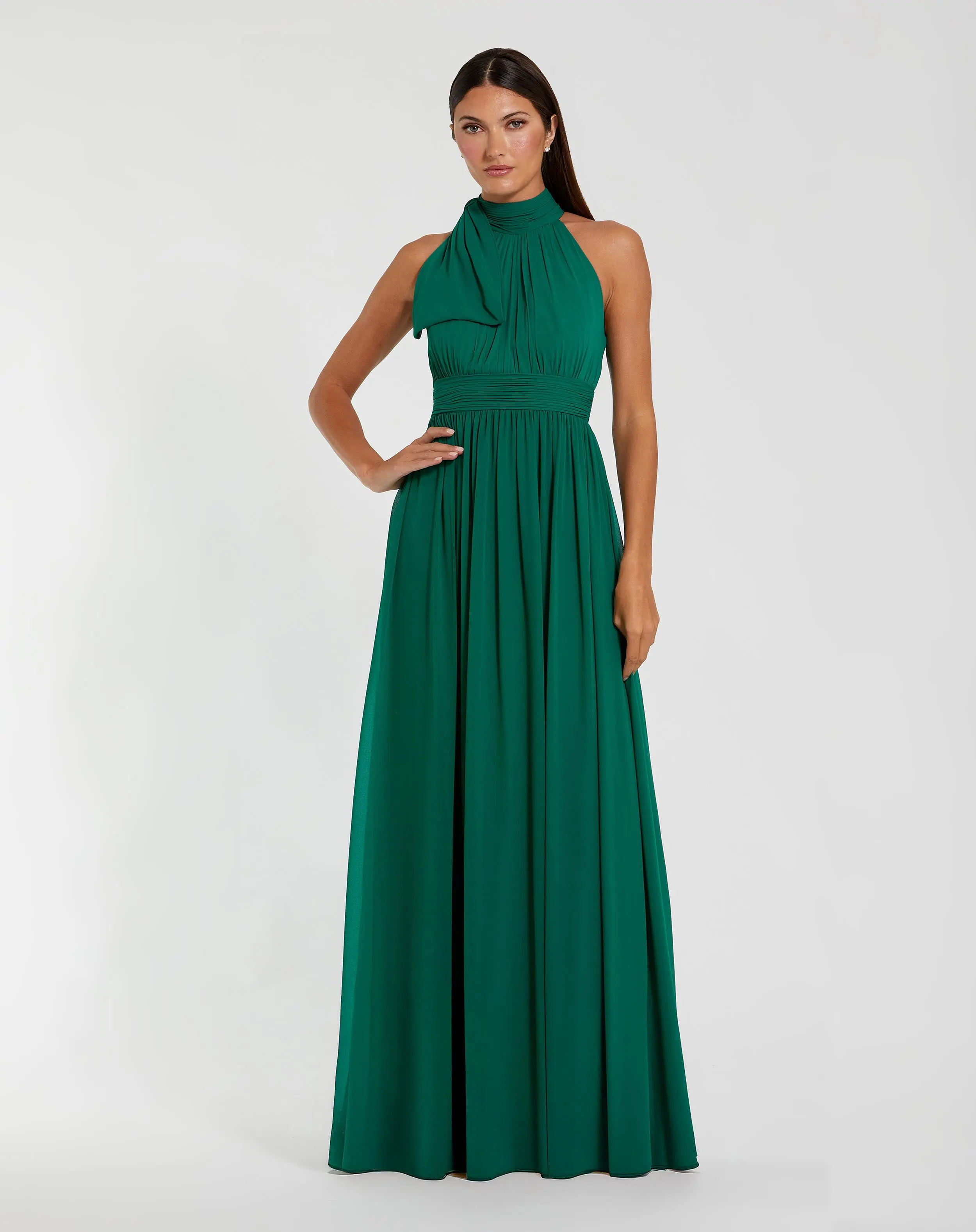 High Neck Chiffon Gown - Image 6