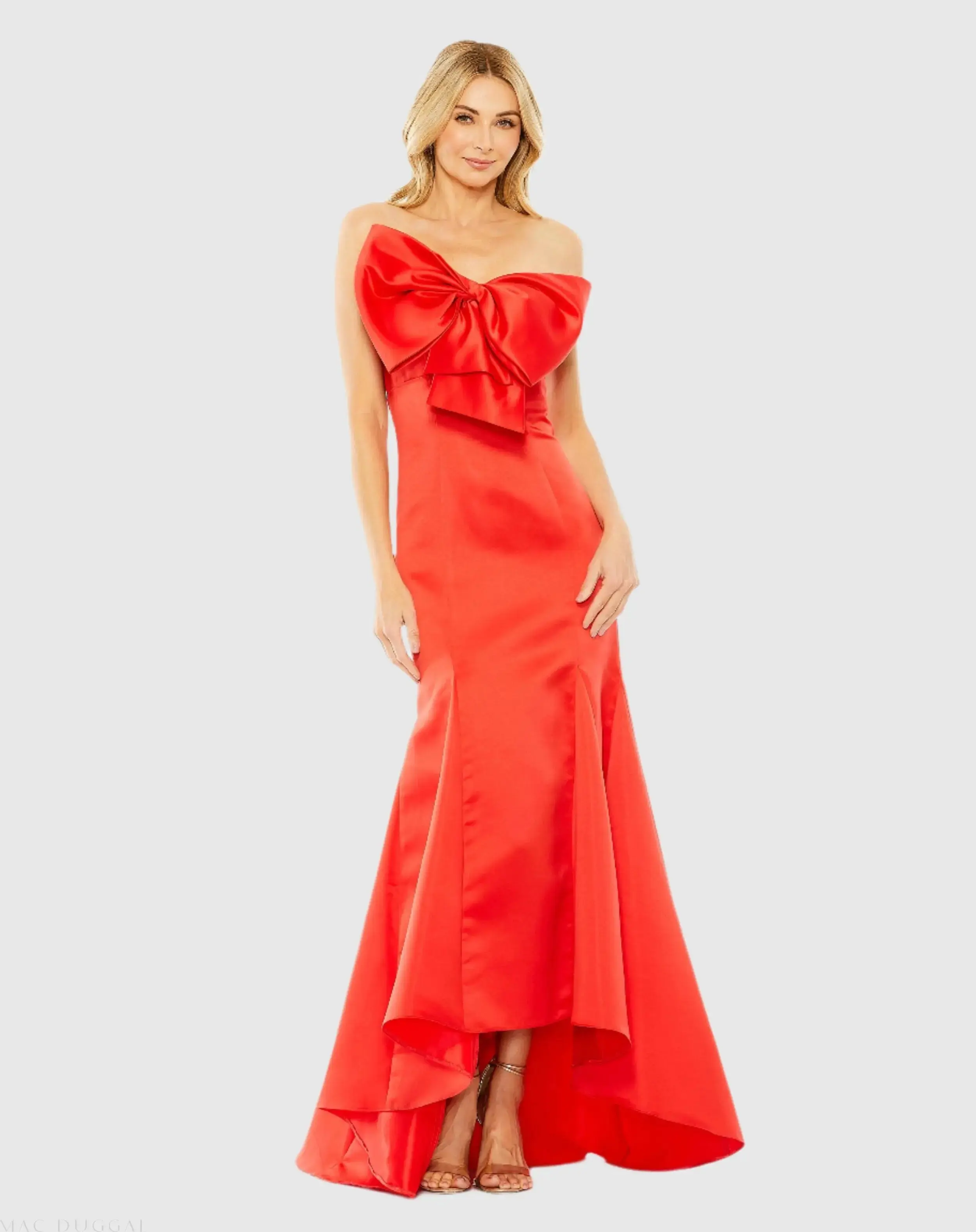 Strapless Bow Mermaid Gown - Image 3