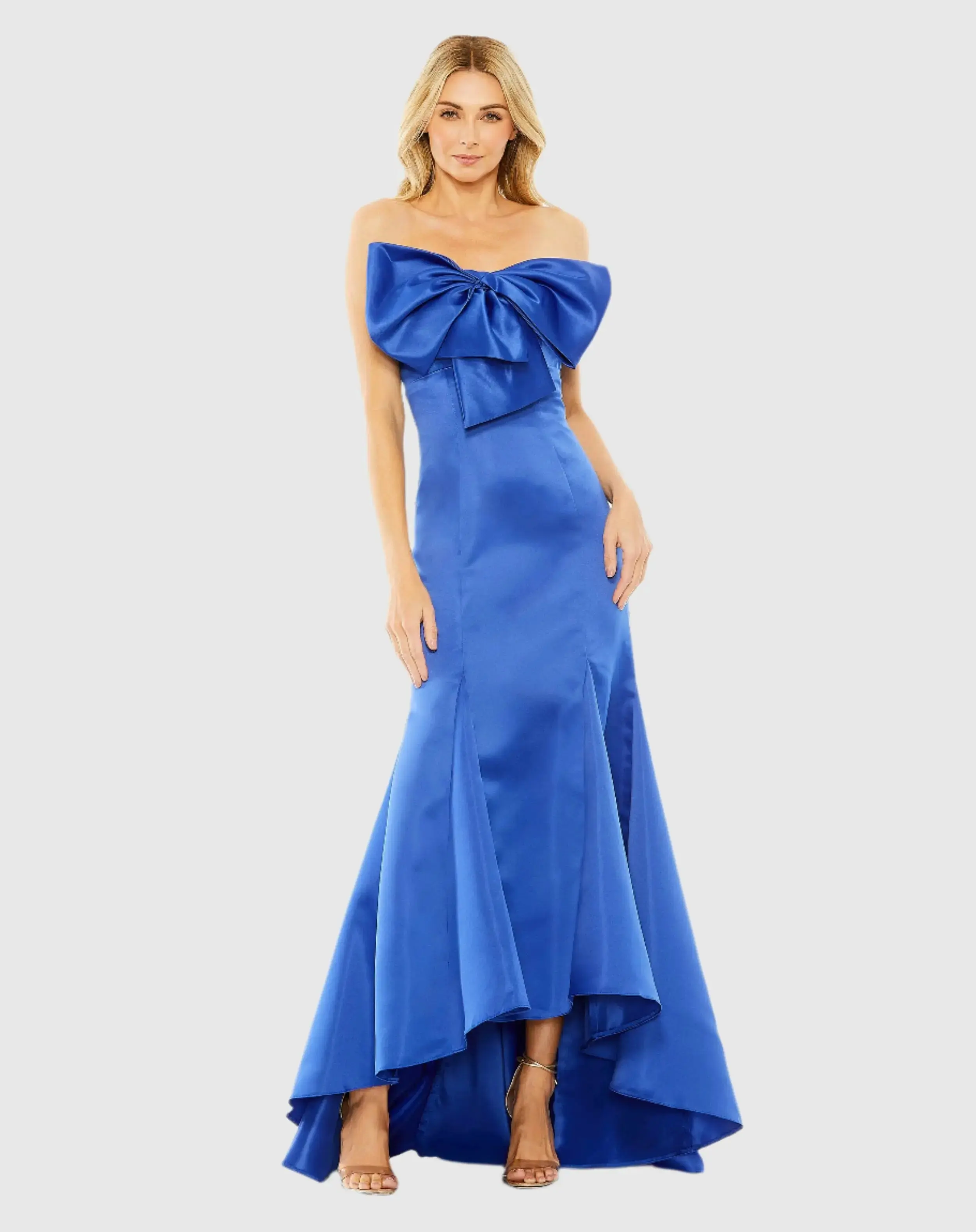 Strapless Bow Mermaid Gown - Image 4